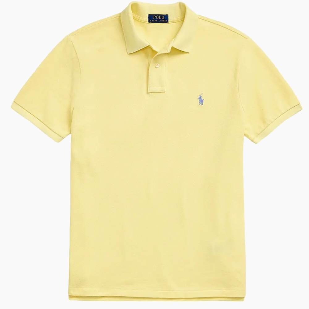 Mens Yellow Polo Shirt by Ralph Lauren